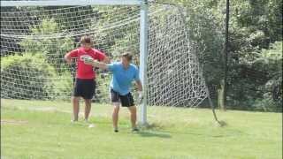 Goalkeeper Drills Diving and Angles [upl. by Llertak281]