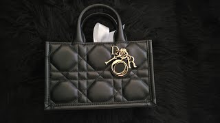 Christian Dior Mini Dior Book Tote Black  2550USD [upl. by Robinson721]