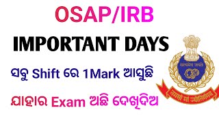 Important Days MCQ For OSAP IRBStatic GK Questions For OSAP IRBOSAP Questions Analysis [upl. by Wootten894]