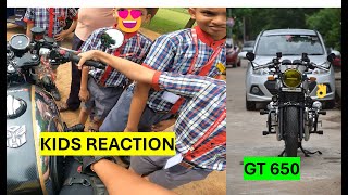 KIDS WANTS GT 650 THROTTLE  KIDS REACTION [upl. by Broida921]