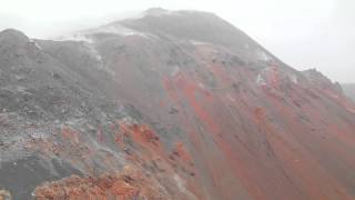 The smoking lava dome of Chaiten volcano [upl. by Ytsihc]