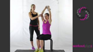 Flabby Arm Exercises for Women The Overhead Tricep Extension Best Exercise for back of the arm [upl. by Notlaw660]