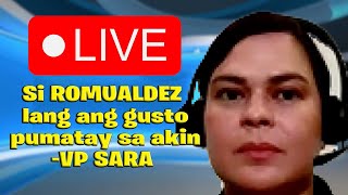 Si ROMUALDEZ ang gusto pumatay sa akin VP SARA [upl. by Combs]