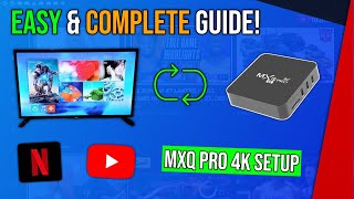 MXQ Pro 4K Android TV Box How to Setup with your TV Unboxing amp Review [upl. by Airlee692]