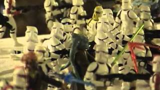 Star Wars Diorama Arena Battle on Geonosis [upl. by Ahsilem]