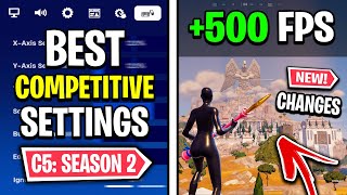 The BEST Competitive Settings in Fortnite Chapter 5 SEASON 2 🔧 FPS Tweaks  0 Input Delay [upl. by Heidie]