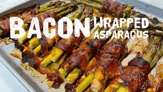 Bacon Wrapped Asparagus  Perfect Side Dish [upl. by Olocin729]