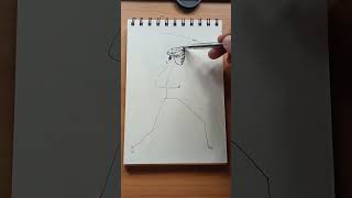 Danzo stickman drawing speeedrawing drawing speedsketch art animedrawing [upl. by Swords]