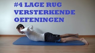 4 Lage Rug Versterkende Oefeningen [upl. by Lekcar]