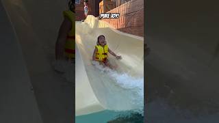 Pure joy As she goes down the water slide at Stormalong Bay in Disneys Beach Club Resort So cute🥰 [upl. by Dunton]