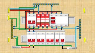 Instalação QUADRO distribuição BIFÁSICO com IDR geral e DPS  TT [upl. by Haran]