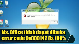 Microsoft Office cant start error 0xc0000142 fix 100 [upl. by Madalyn743]