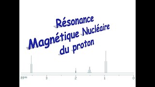 résonance magnétique nucléaire analyse spectrale bac S [upl. by Annelg]