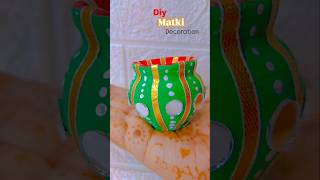 Easy Matki Decoration For School Competitioncraftsvilla craftscreativecrafts jyoticraftgallery [upl. by Hallvard]