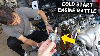 ENGINE NOISE RATTLE ON COLD START 12 SECOND RATTLE NOISE COLD ENGINE [upl. by Ahsieyt]