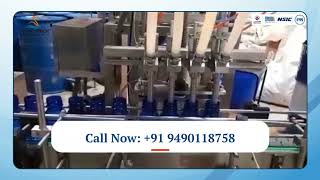 Auto Pesticide Bottle Filling Line Machine Manufactured by Swanpack [upl. by Atirabrab]