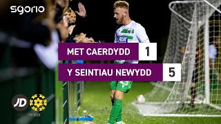 Met Caerdydd 15 Y Seintiau Newydd  JD Cymru Premier [upl. by Etezzil]