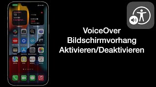 VoiceOver Bildschirmvorhang aktivierendeaktivieren [upl. by Hulbert]