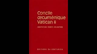 1963 4 décembre Vatican II Sacrosanctum Concilium Constitution sur la Sainte liturgie Ch V [upl. by Stalder]