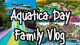 Family Water Park Adventure at Aquatica Orlando  Fun Day Vlog  Getting It With The Griffs [upl. by Ellenor]