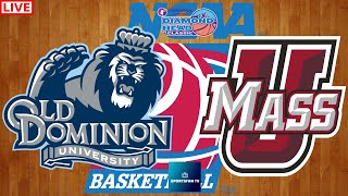 Old Dominion vs UMASS DIAMOND HEAD CLASSIC COLLEGE BASKETBALL LIVE GAME CAST amp CHAT [upl. by Nosloc]