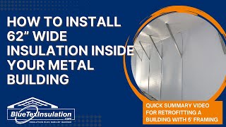 Metal Building Condensation Quick Install Guide 62quot Wide BlueTex Products UpDown on Metal Frame [upl. by Eremaj519]