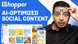 Your New Social Media Content Strategy Powered by AI  Hopper HQ [upl. by Dazraf]