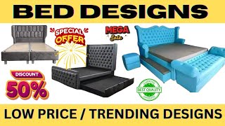 BED DESIGNS PICTURES  WOODEN HEADBOARD DESIGN FOR BED  BEST BEDROOM FURNITURE DESIGN [upl. by Acilegna]