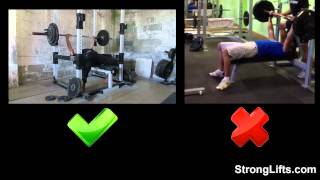 How To Bench Press With Proper Form StrongLifts 5x5 [upl. by Susumu]