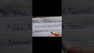 Neat and clean handwriting with ball pen 🖊️ handwritingpractice [upl. by Teryn869]