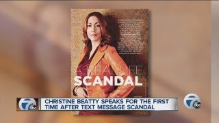 Christine Beatty speaks fro the first time after text message scandal [upl. by Notnef]