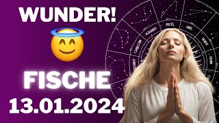 FISCHE ♓️⭐️ EIN WUNDER FÜR DICH 😱 Horoskop  13Januar 2024 fische tarot [upl. by Etteuqaj]