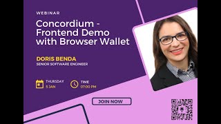 Concordium Frontend Demo with Browser Wallet [upl. by Brothers]