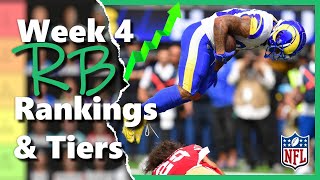 Week 4  Running Backs Rankings amp Tiers Top 33 Fantasy Football [upl. by Sarah891]