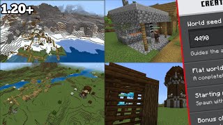 MINECRAFT TOP 3 BEST SEEDS FOR PLAINS BIOME  Minecraft BedrockPe Seeds [upl. by Rior]