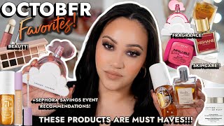 OCTOBER FAVORITES PERFUMES BODYCARE SKINCARE amp MAKEUP THESE PRODUCTS ARE 🔥🤩 AMY GLAM ✨ [upl. by Guinevere]