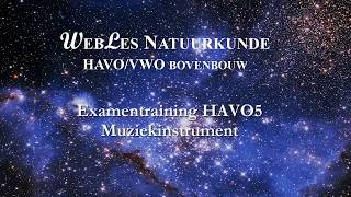 Examentraining HAVO5 Muziekinstrument [upl. by Airdnat735]