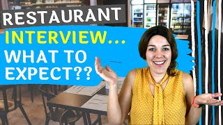 Waiter Interview What To Expect In Your Restaurant Interview  Restaurant Server Training [upl. by Nurav15]