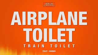 Airplane Toilet Flush SOUND EFFECT  Train Toilet SOUNDS Vacuum Unterdruck Toilette SFX [upl. by Kulseth]