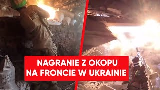 Polak pokazał piekło frontu w Ukrainie Moment walki w okopach [upl. by Marlena49]