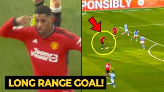 Rashford CRAZY SHOOT made brilliant long range goal vs Man City  Man United News [upl. by Nirot]