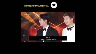 BTS V discurso TMA 2021 en ESPAÑOL🏆💥 kpop bts v [upl. by Eadahc926]