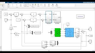 Three phase permanent magnet synchronous motor PMSM SVPWM vector control PMSM PI matlabsimulink [upl. by Neerol]