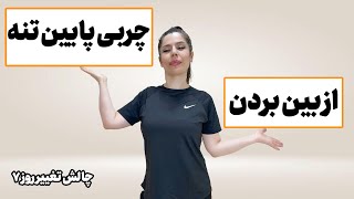 هفت تمرین عالی برای از بین بردن چربی پایین تنه  چالش تغییر روز هفتم [upl. by Tabby]