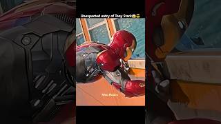 Tony Stark awesome entry in front of Peter Parker to protect ship 🔥🥶shorts ytshorts marvel [upl. by Berkin310]