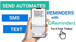 Automated SMS Appointment Reminders with Google Calendar [upl. by Annovahs]