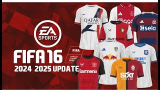 FIFA 16  2024  2025 Season update  Tranfers Kits Teams PromotedRelegated teams ect [upl. by Yenhpad]