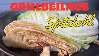 Spitzkohl aus der Gusspfanne mit Speck und Dressing  Einfaches Grillrezept olesbbq [upl. by Sandeep405]