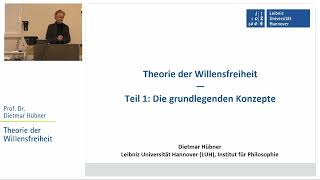 Theorie der Willensfreiheit Teil 1 Die grundlegenden Konzepte [upl. by Boru]