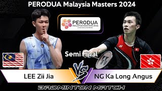 🔴LIVE SCORE  LEE Zii Jia MAS vs NG Ka Long Angus HKG  Malaysia Masters 2024 Badminton [upl. by Jablon]